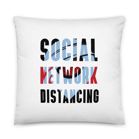 Social Network Distancing Pillow | Black