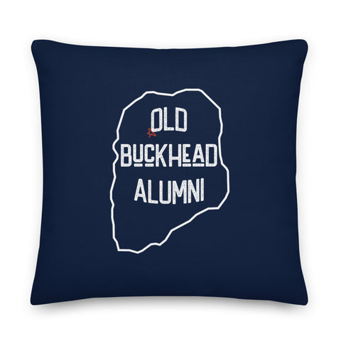 Old Buckhead Alumni Premium Pillow | Navy Blue