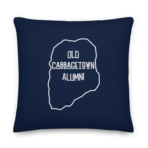 Old Cabbagetown Alumni Pillow | Navy Blue