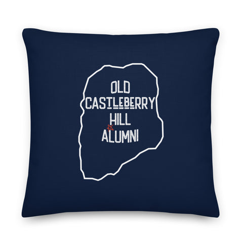Old Castleberry Hill Alumni Pillow | Navy Blue