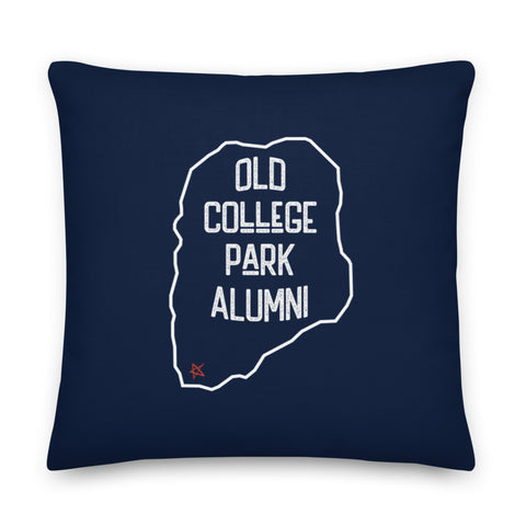 Old College Park Alumni Pillow | Navy Blue