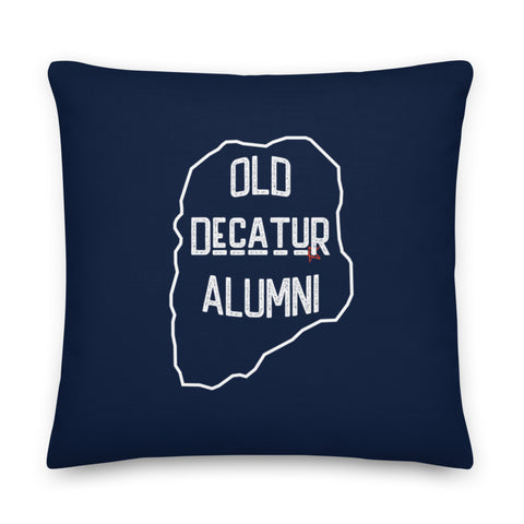 Old Decatur Alumni Pillow | Navy Blue