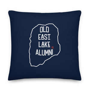 Old East Lake Alumni Pillow | Navy Blue