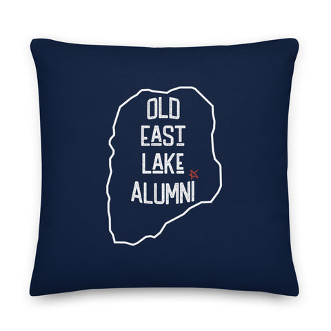 Old East Lake Alumni Pillow | Navy Blue