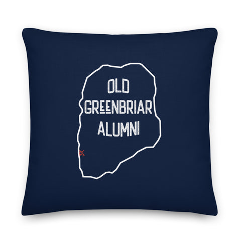 Old Greenbriar Alumni Pillow | Navy Blue