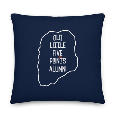 Old Little Five Points Alumni Pillow | Navy Blue