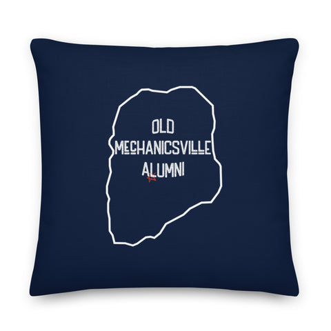 Old Mechanicsville Alumni Pillow | Navy Blue