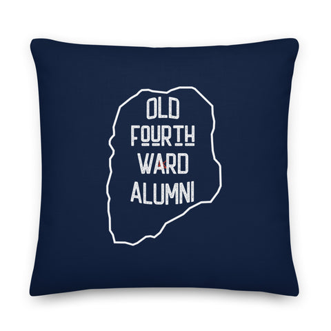 Old Fourth Ward Alumni Pillow | Navy Blue