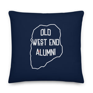 Old West End Alumni Pillow | Navy Blue