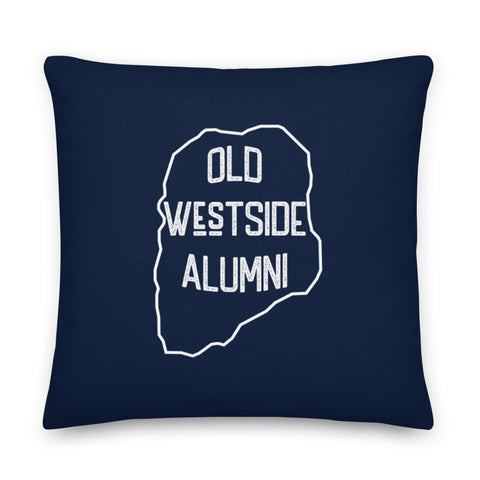 Old Westside Alumni Pillow | Navy Blue