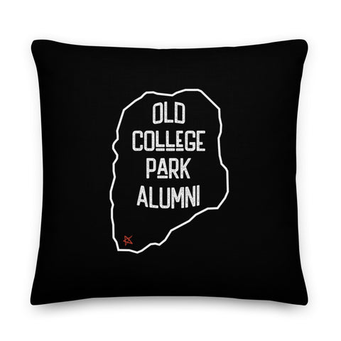 Old College Park Alumni Pillow | Black