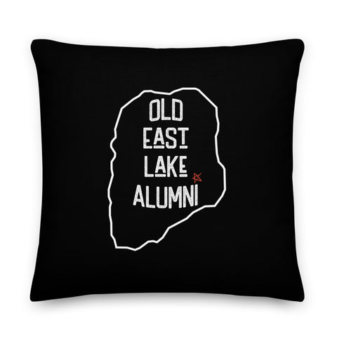 Old East Lake Alumni Pillow | Black