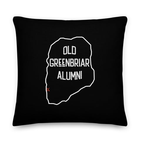 Old Greenbriar Alumni Pillow | Black