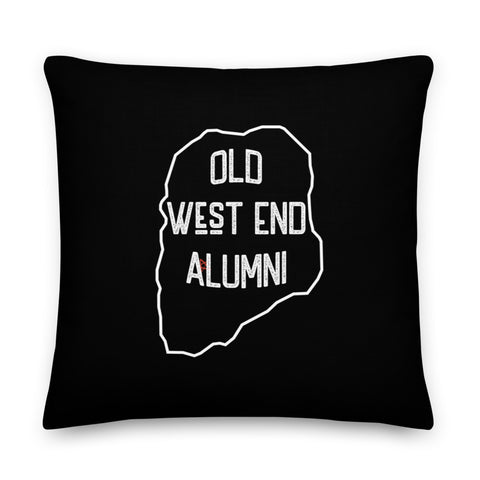 Old West End Alumni Pillow | Black