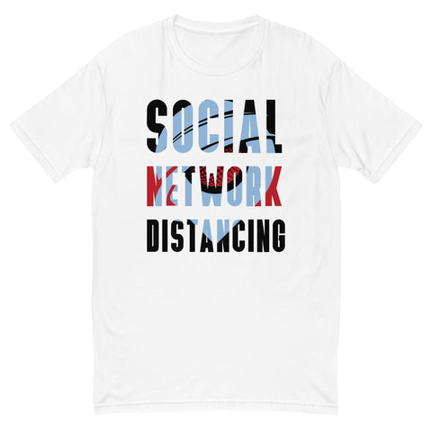 Social Network Distancing Short Sleeve Unisex T-Shirt | White