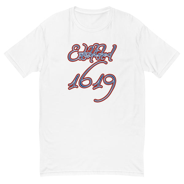 Established 1619 Short Sleeve Unisex T-Shirt | Red/White/Blue