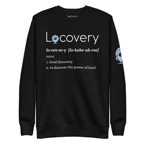 Definition of Locovery Unisex Fleece Pullover | Black