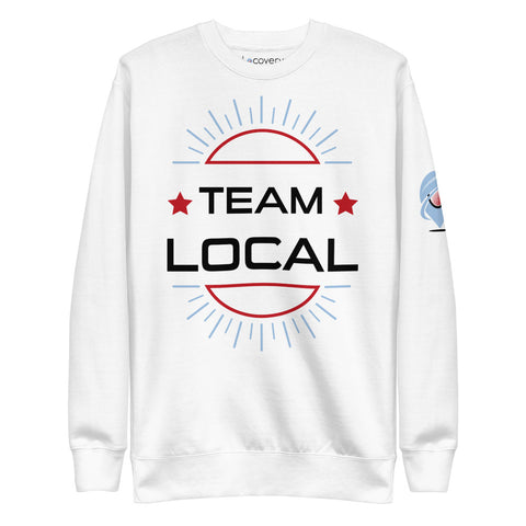 Team Local Unisex Fleece Pullover | White