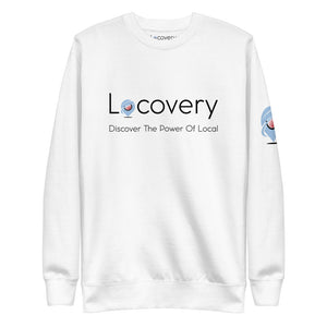 Locovery Discover The Power Of Local Fleece Pullover | White