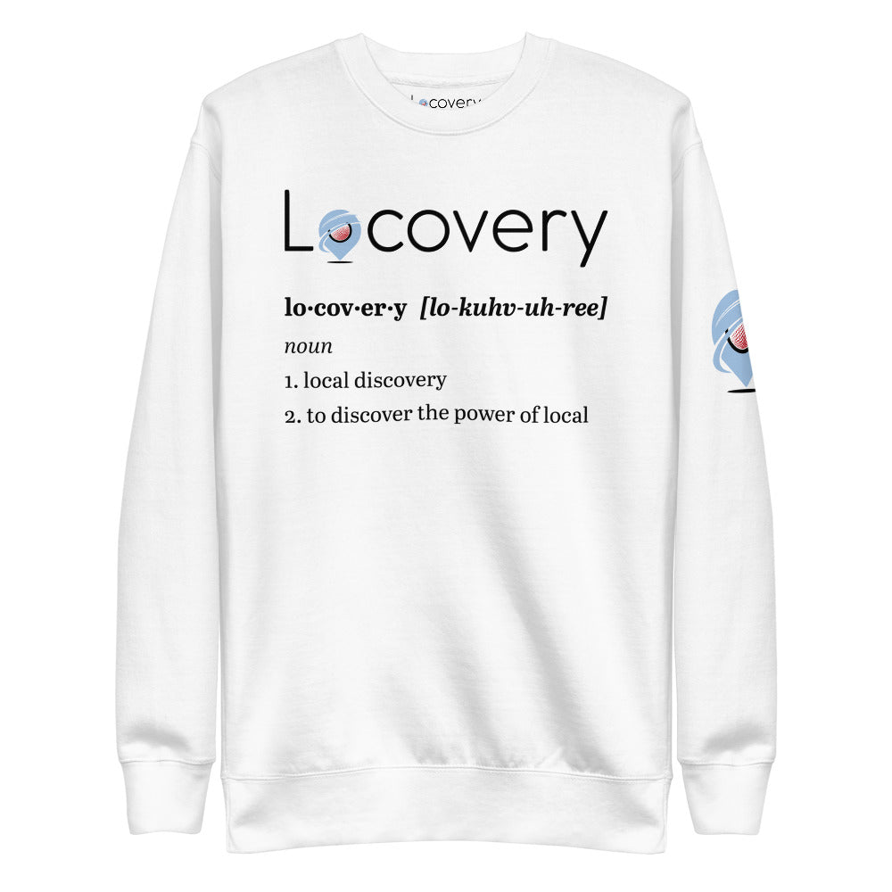 Definition of Locovery Unisex Fleece Pullover | White