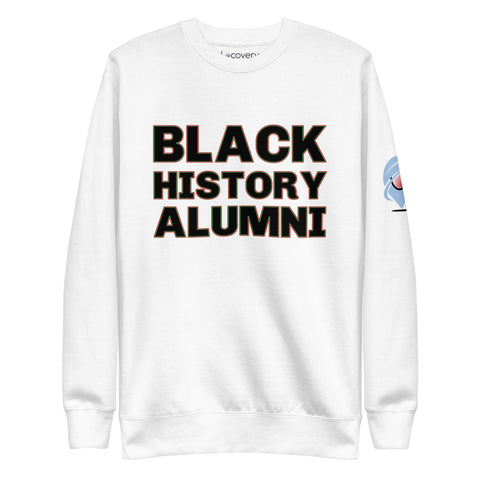 Black History Alumni Fleece Pullover | White